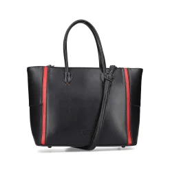 Rieker | Shopper Jet Black-Fire Red