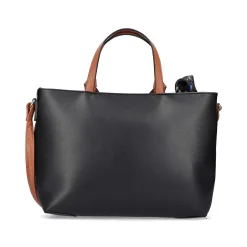 Rieker | Shopper Jet Black-Nougat Brown