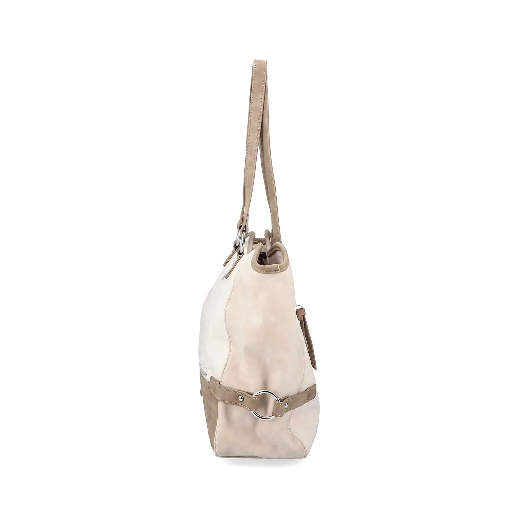 Rieker | Shopper Pearl White-Nut Brown-Rose