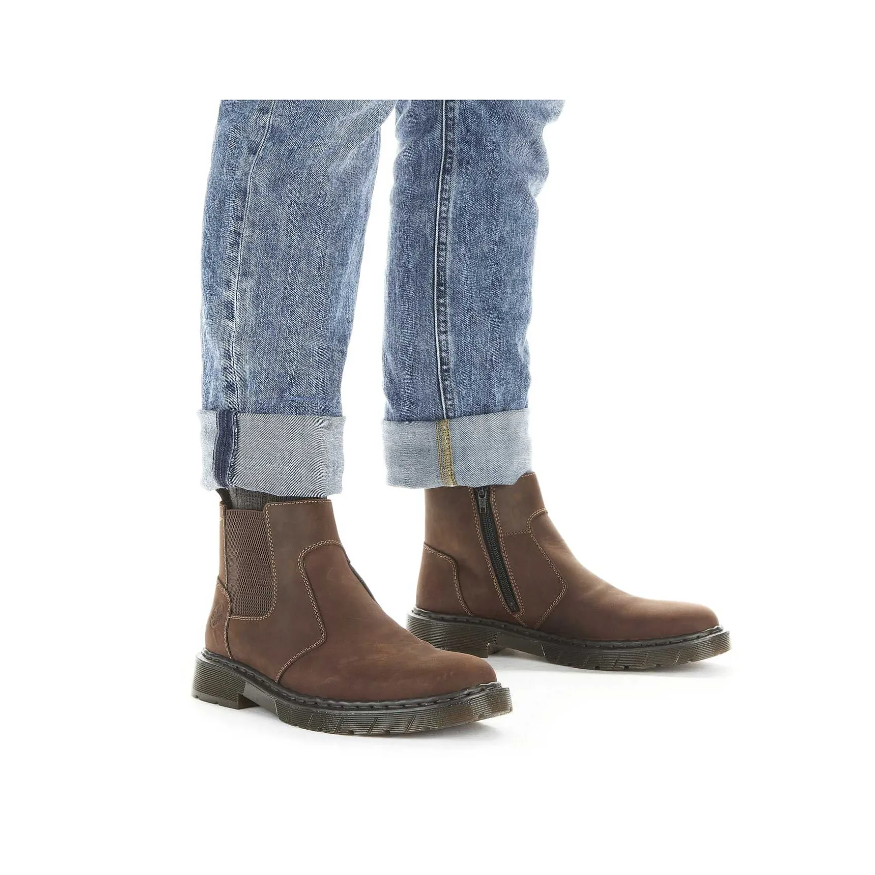 Rieker Men'S Chelsea Boots Nougat Brown