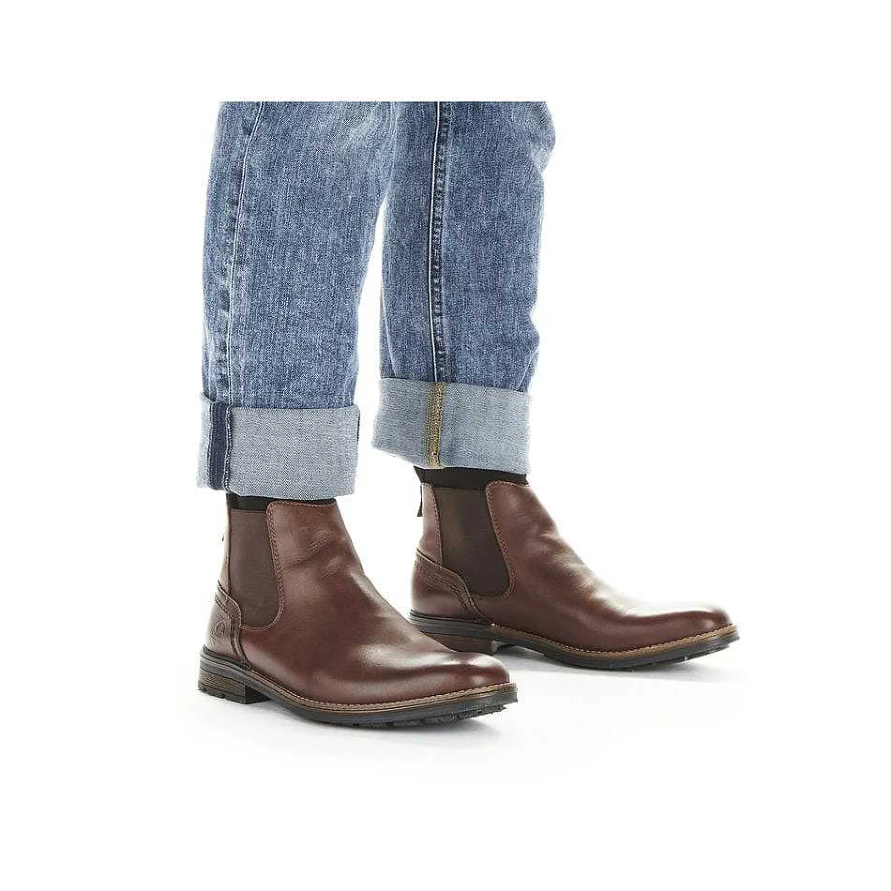 Rieker Men'S Chelsea Boots Chestnut Brown