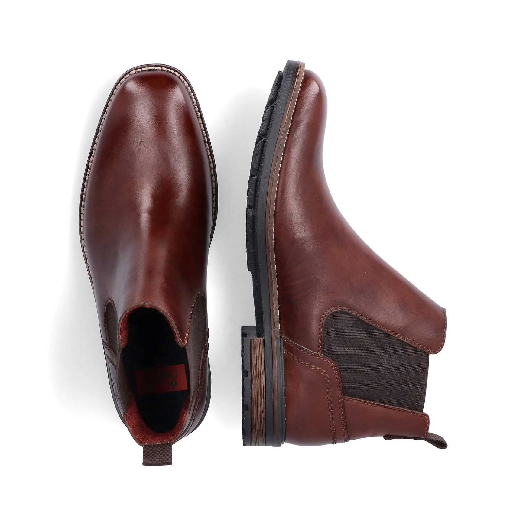 Rieker Men'S Chelsea Boots Chestnut Brown