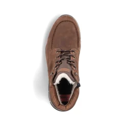 Rieker Men'S Corded Boots Cinnamon Brown