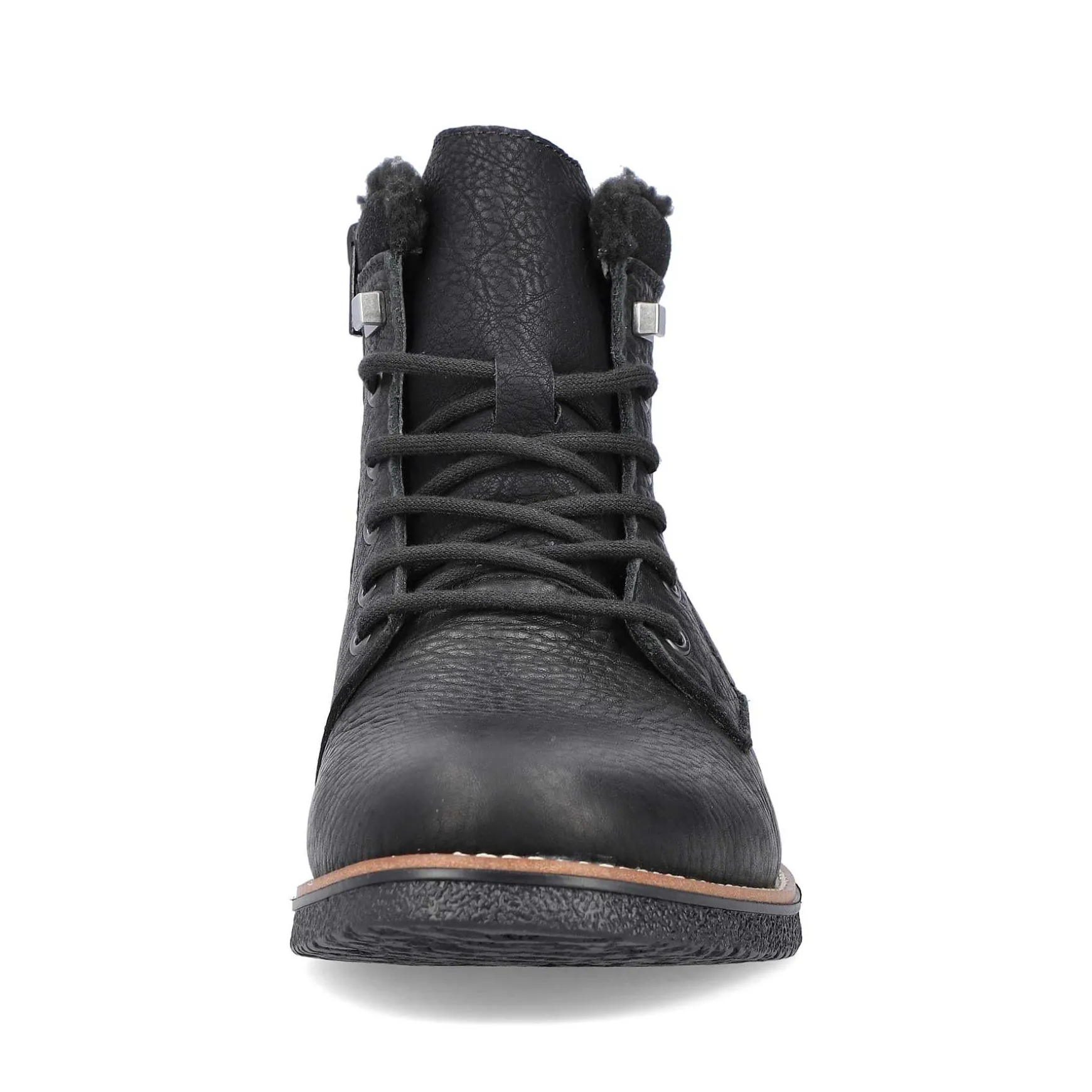 Rieker Men'S Corded Boots Graphite Black