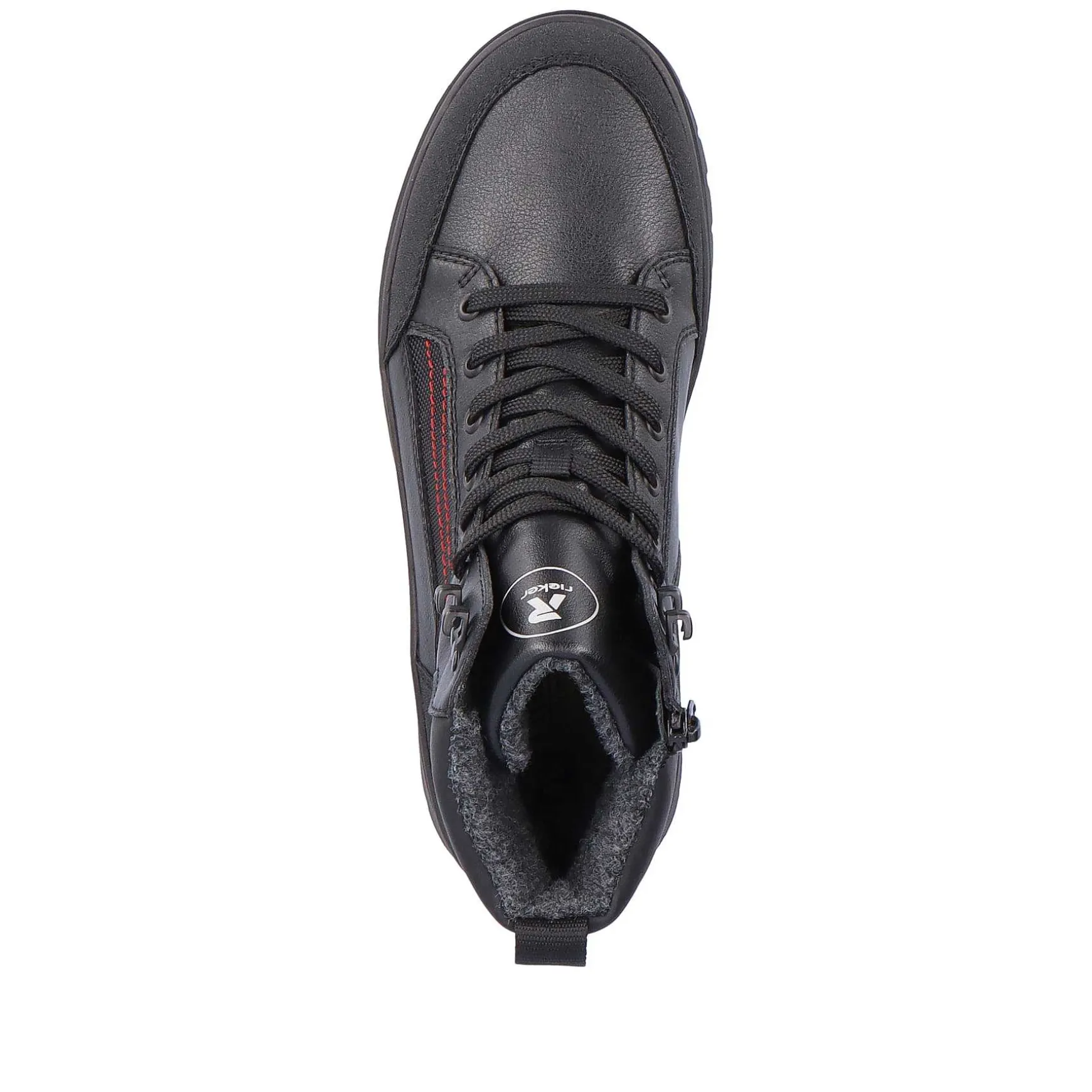 Rieker Men'S Corded Boots Deep Black