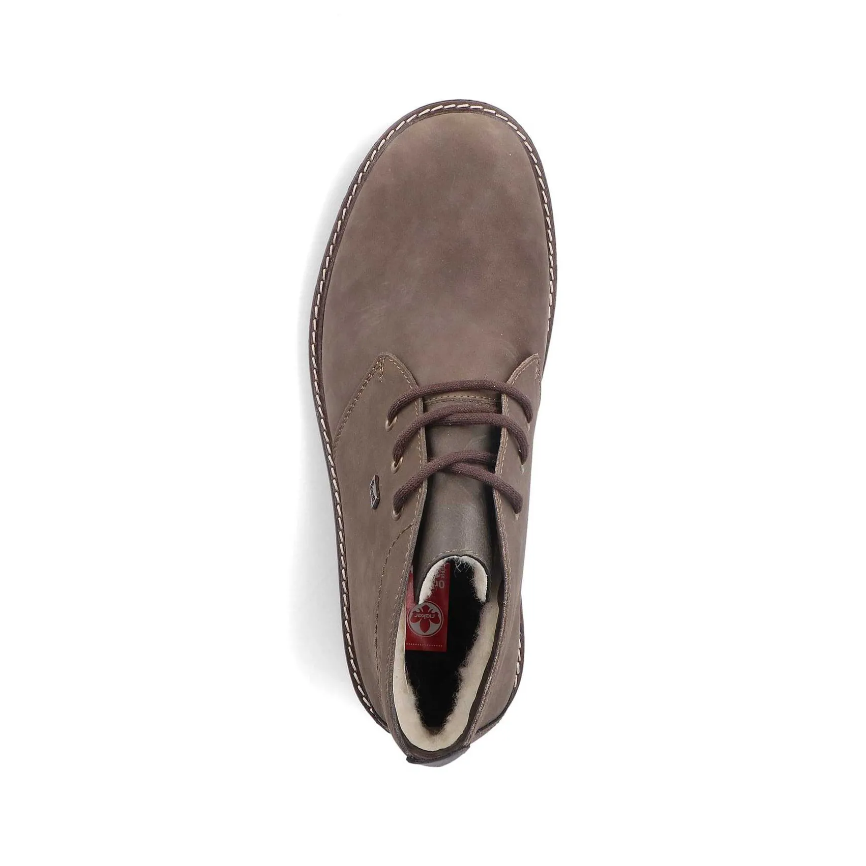 Rieker Men'S Corded Boots Grey-Brown