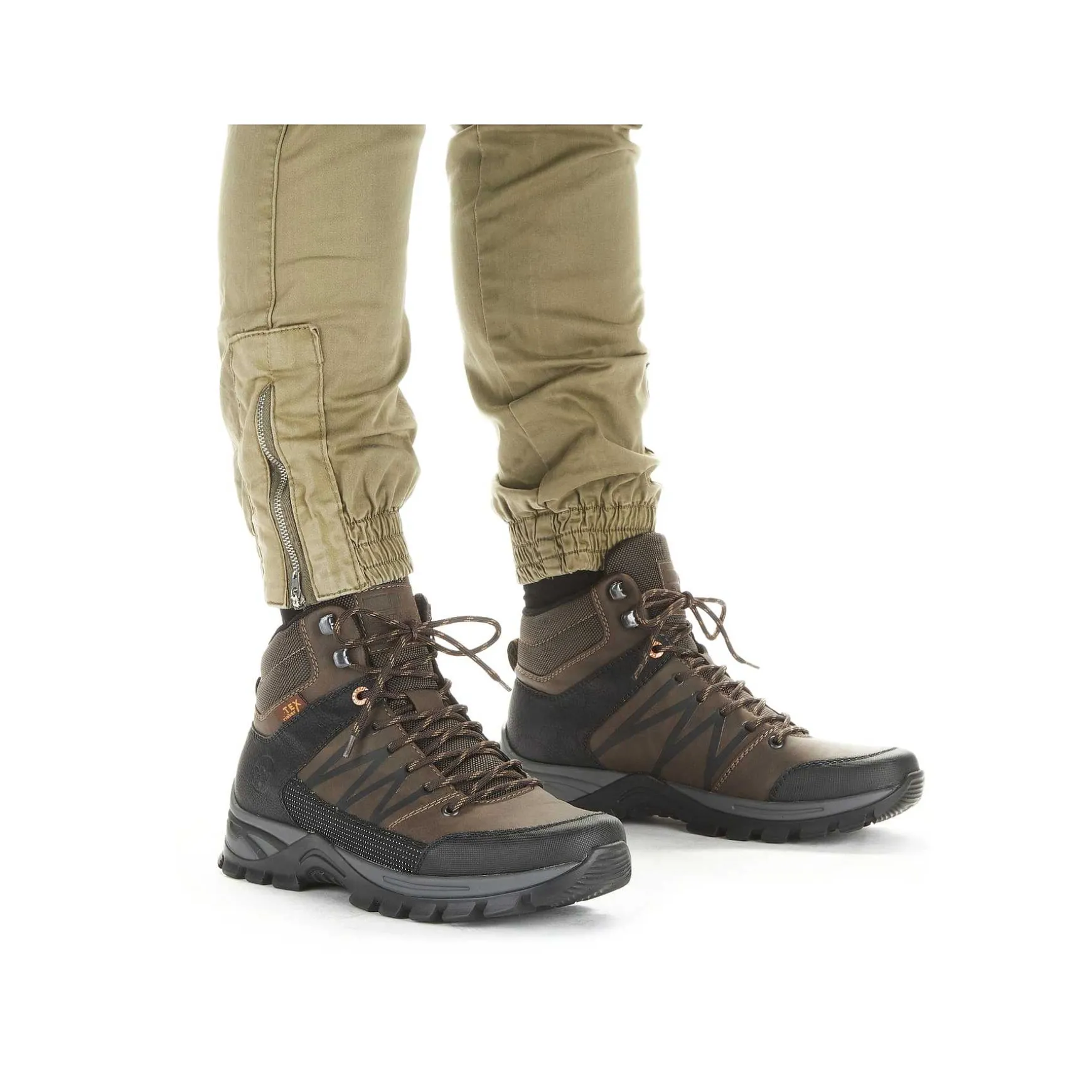 Rieker Men'S Corded Boots, Nut Brown