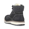 Rieker Men'S Corded Boots Deep Black