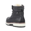 Rieker Men'S Corded Boots Deep Black