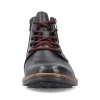 Rieker Men'S Corded Boots, Glossy Black