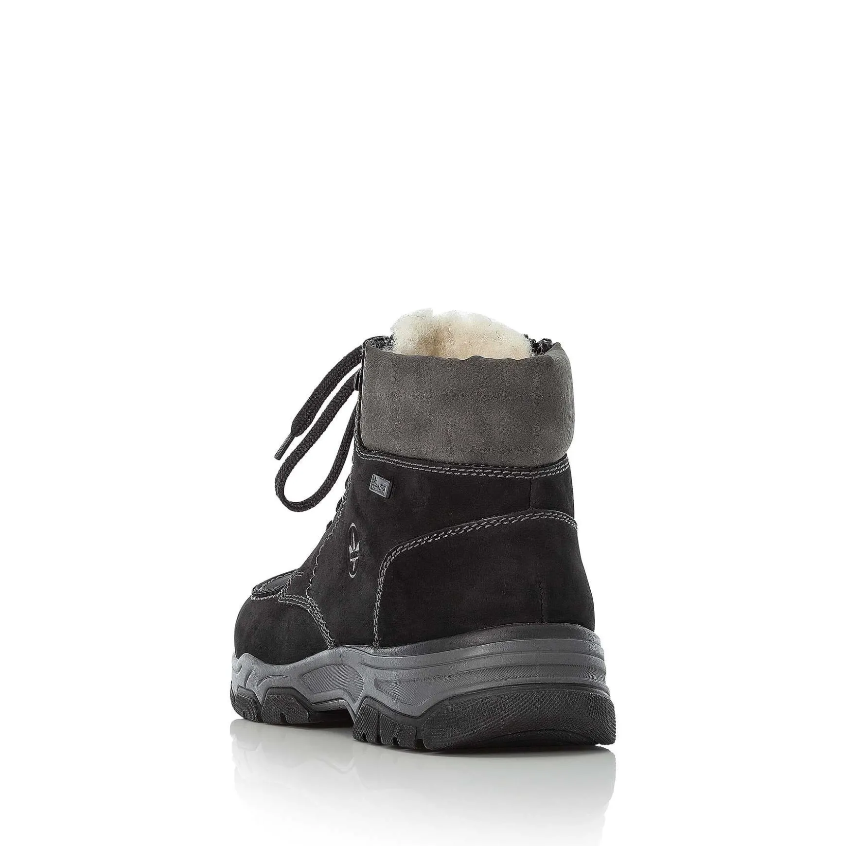 Rieker Men'S Corded Boots Deep Black