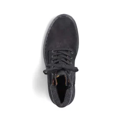 Rieker Men'S Corded Boots Deep Black