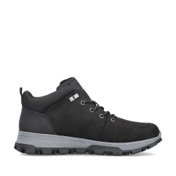 Rieker Men'S Corded Boots Asphalt Black