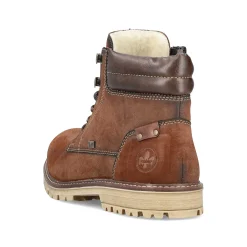 Rieker Men'S Corded Boots Chestnut Brown