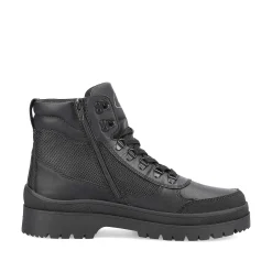 Rieker Men'S Corded Boots Noir