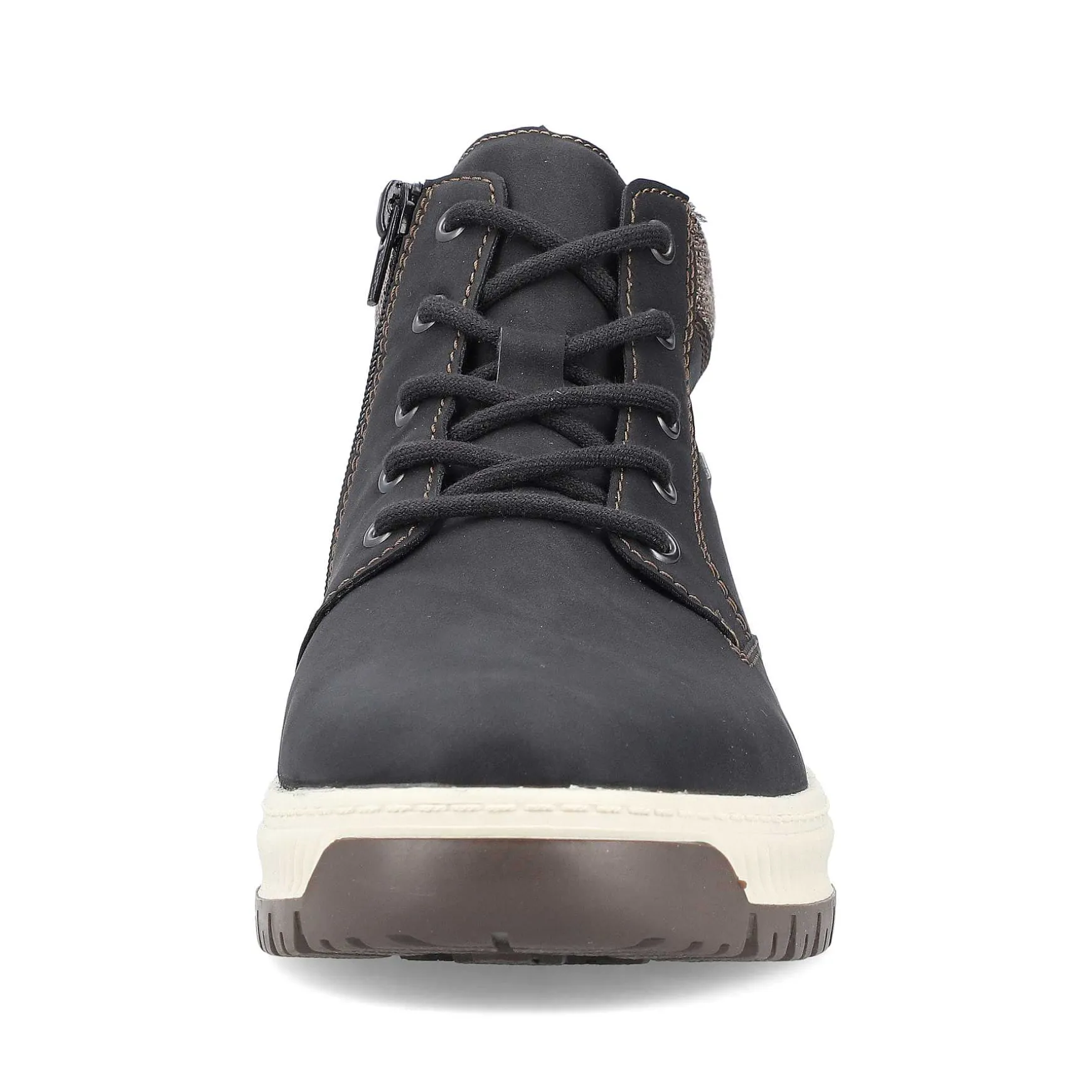 Rieker Men'S Corded Boots Asphalt Black