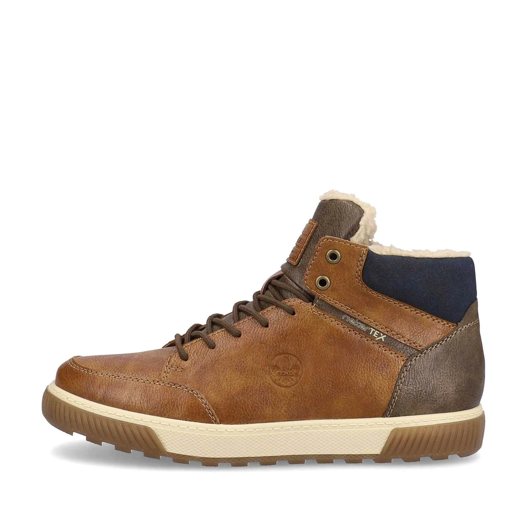 Rieker Men'S Corded Boots Nougat Brown