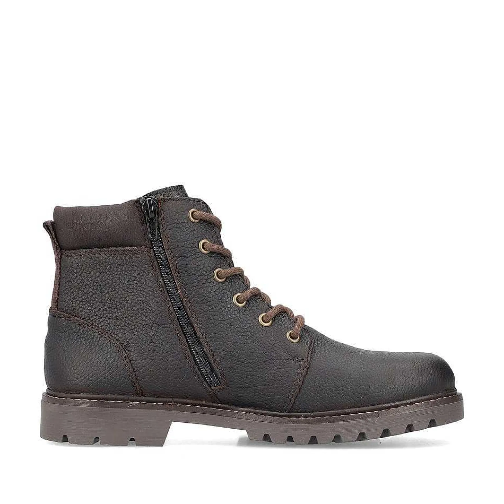Rieker Men'S Corded Boots Dark Brown