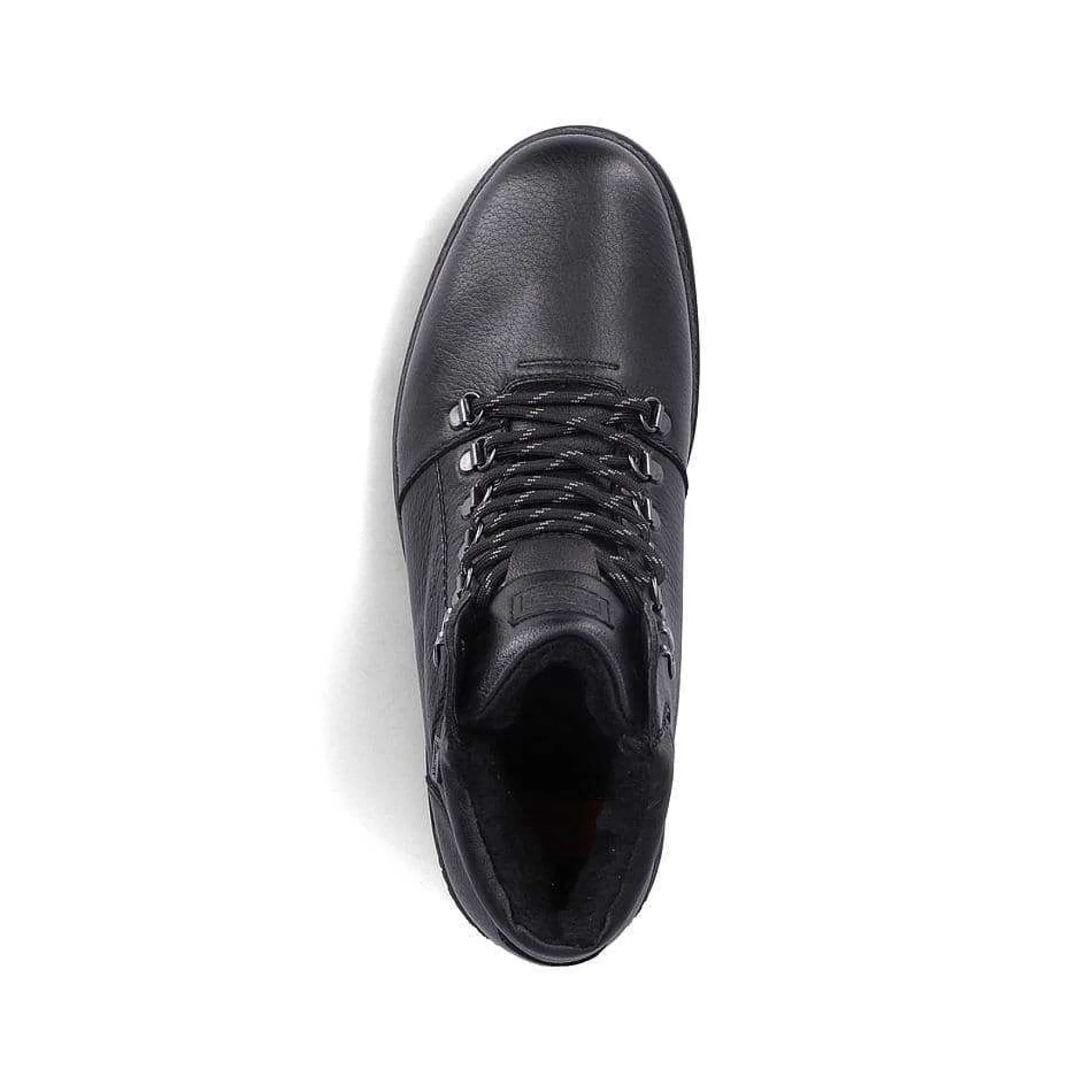 Rieker Men'S Corded Boots, Glossy Black