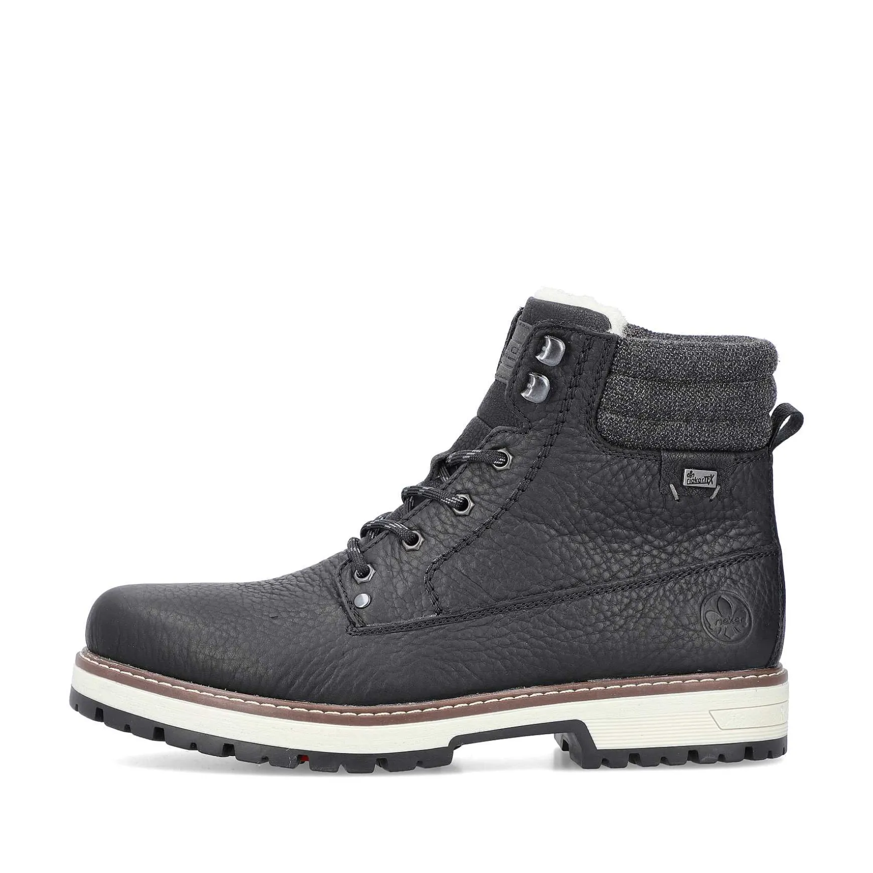 Rieker Men'S Corded Boots Deep Black