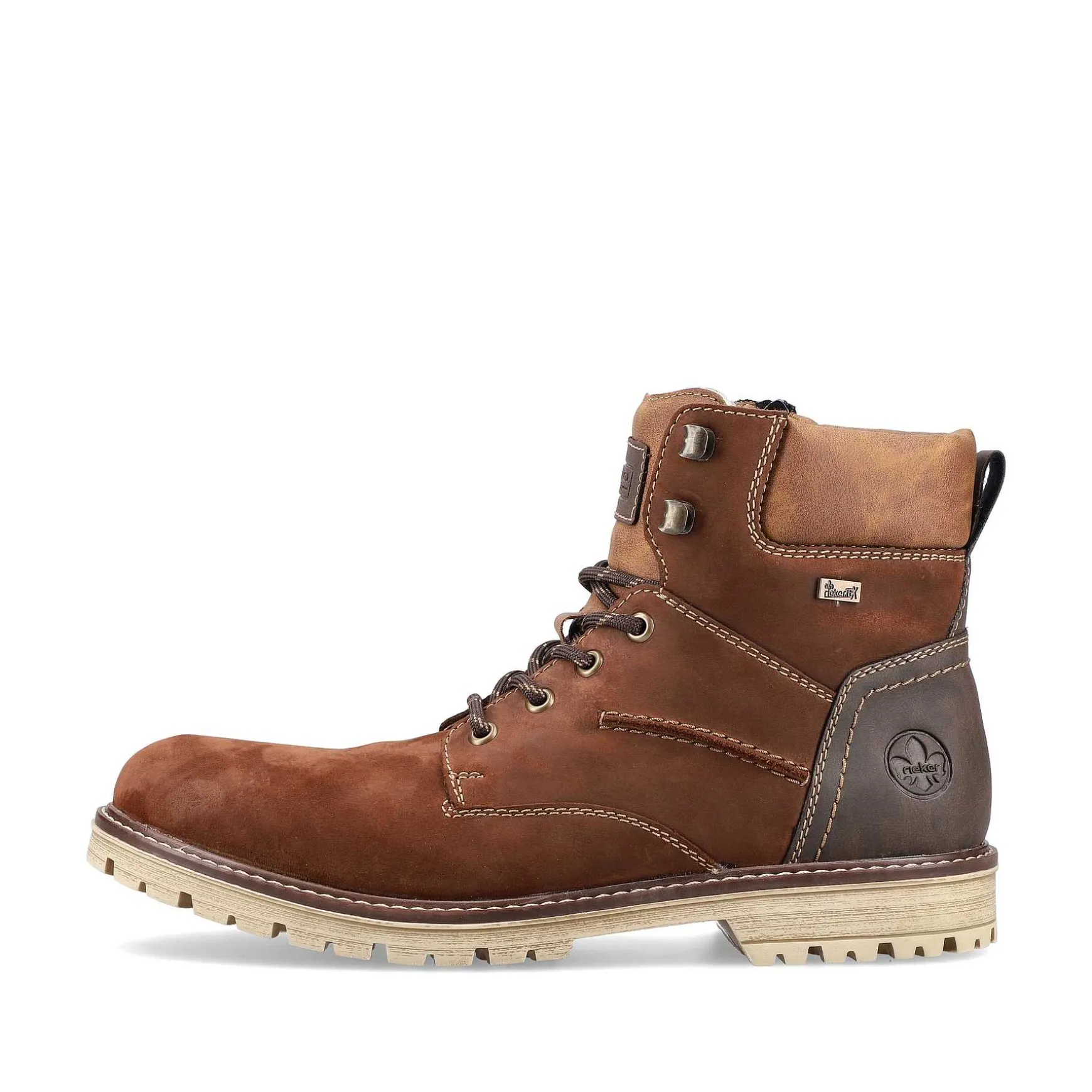 Rieker Men'S Corded Boots Nougat Brown