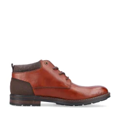 Rieker Men'S Corded Boots Chestnut Brown