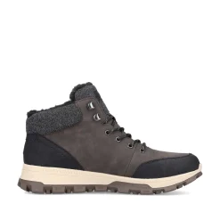 Rieker Men'S Corded Boots Coffee Brown