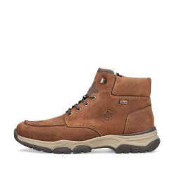 Rieker Men'S Corded Boots Cinnamon Brown