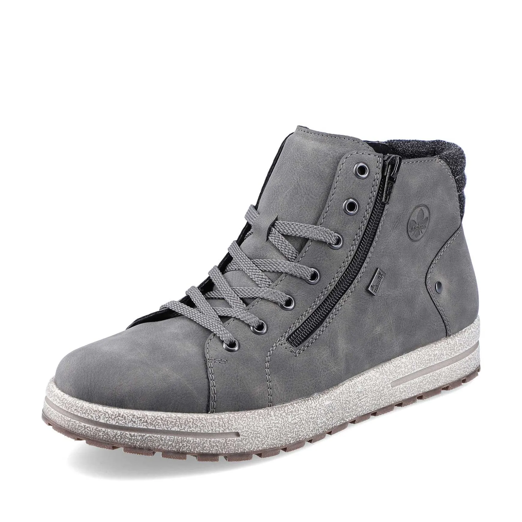 Rieker Men'S Corded Boots Moon Grey