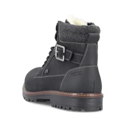 Rieker Men'S Corded Boots Asphalt Black