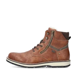 Rieker Men'S Corded Boots Caramel Brown