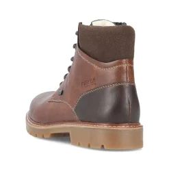 Rieker Men'S Corded Boots Chestnut Brown