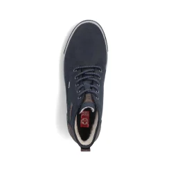 Rieker Men'S Corded Boots Dark Blue-Gray