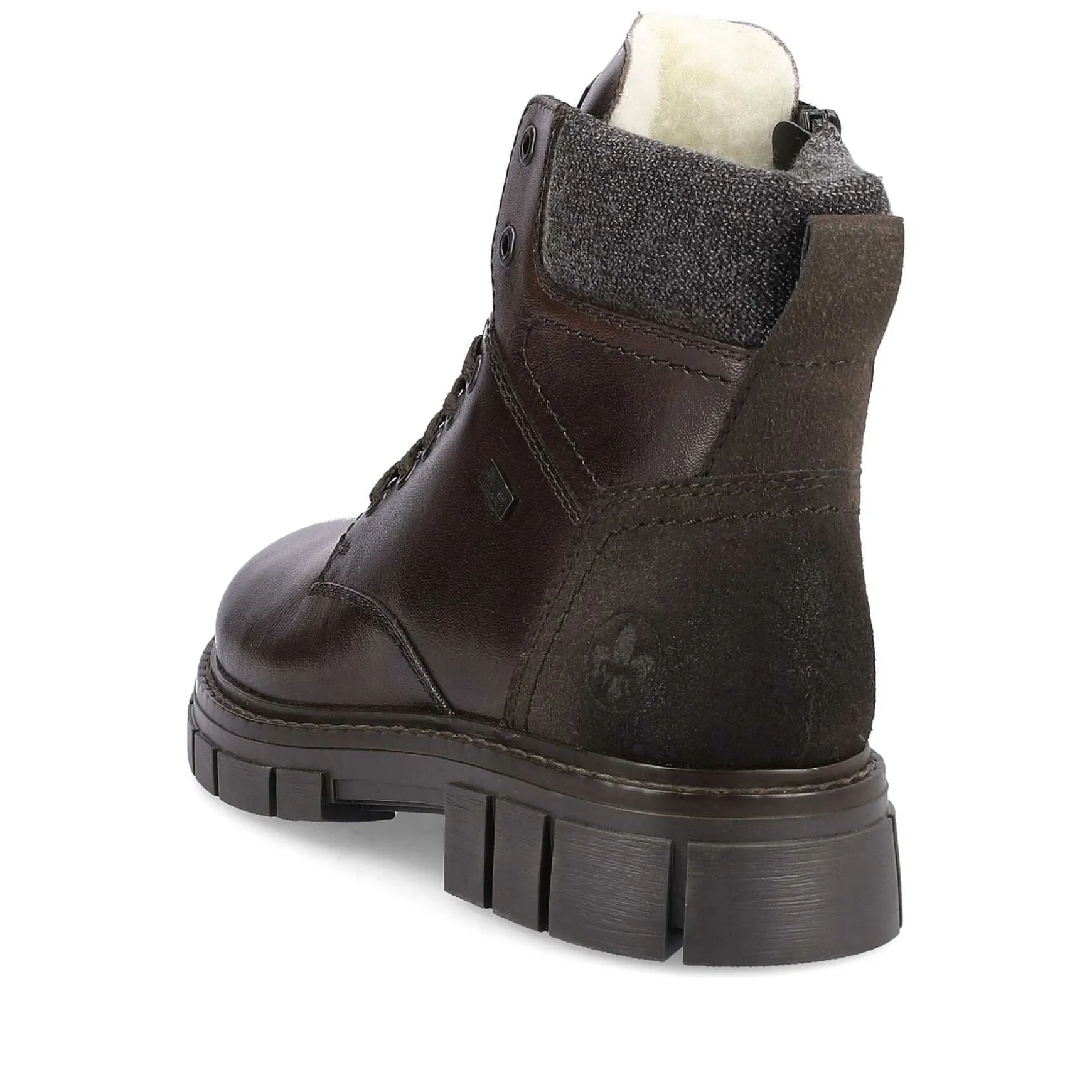 Rieker Men'S Corded Boots Dark Brown