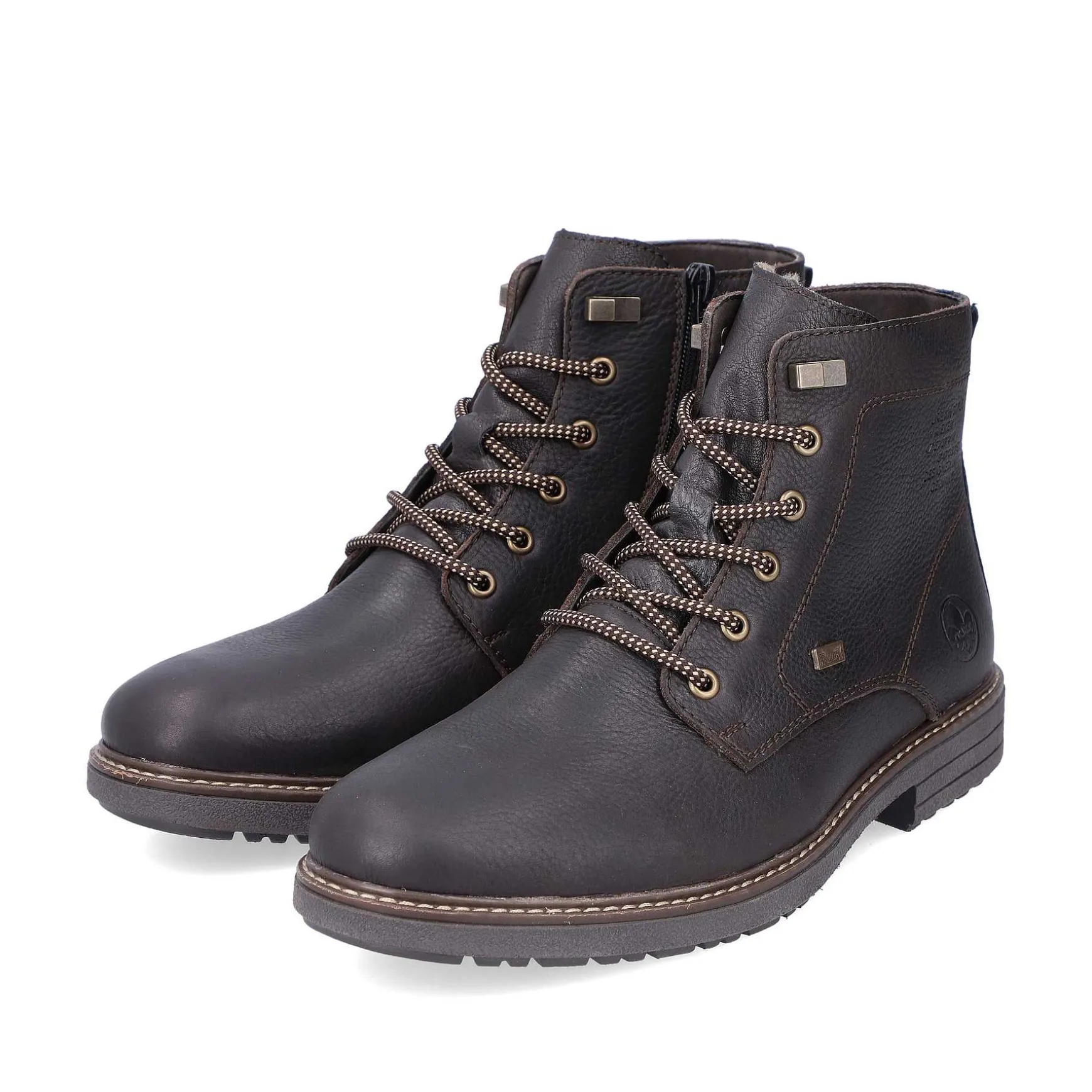 Rieker Men'S Corded Boots Coffee Brown