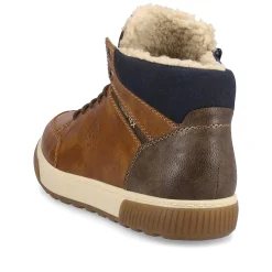 Rieker Men'S Corded Boots Nougat Brown