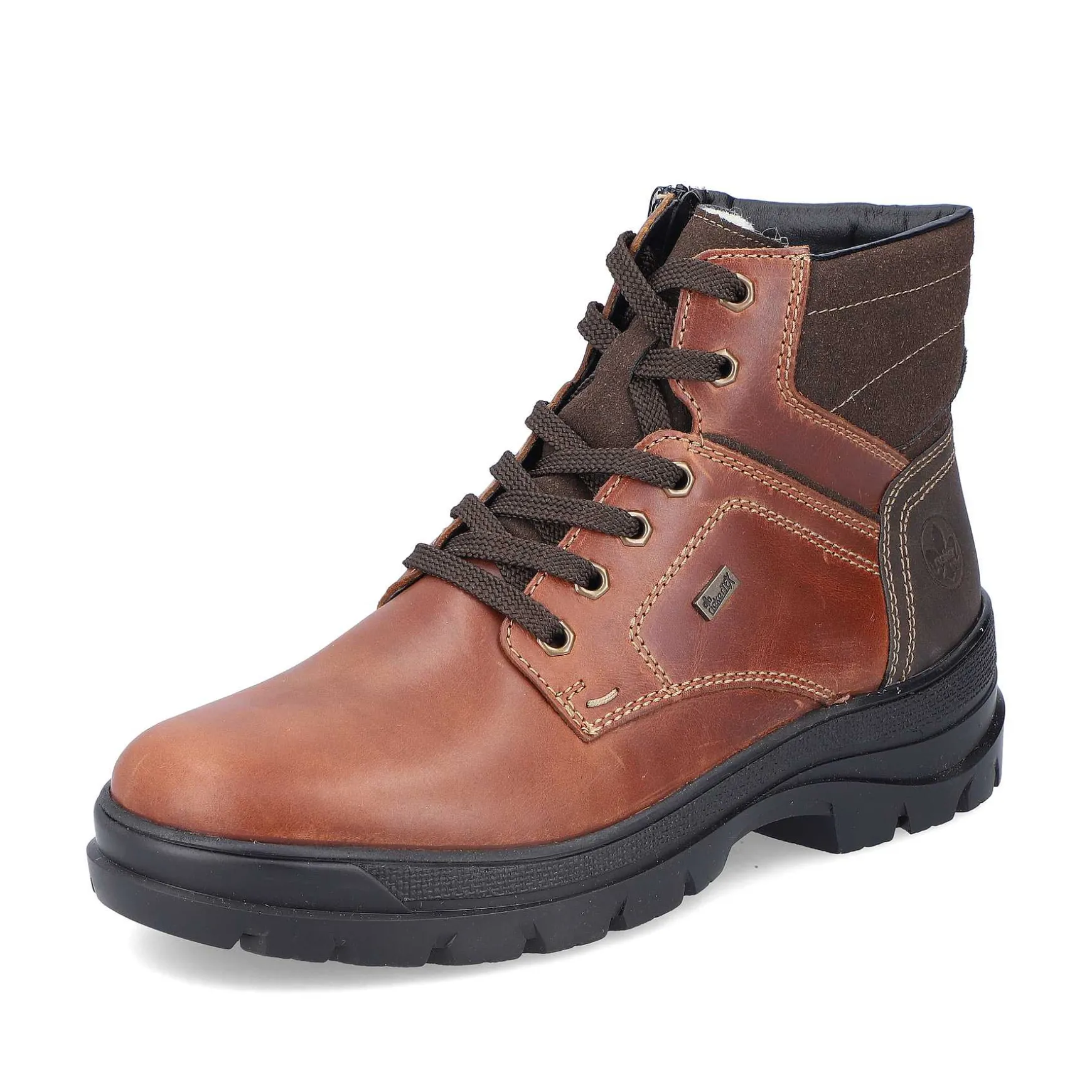Rieker Men'S Corded Boots Chestnut Brown