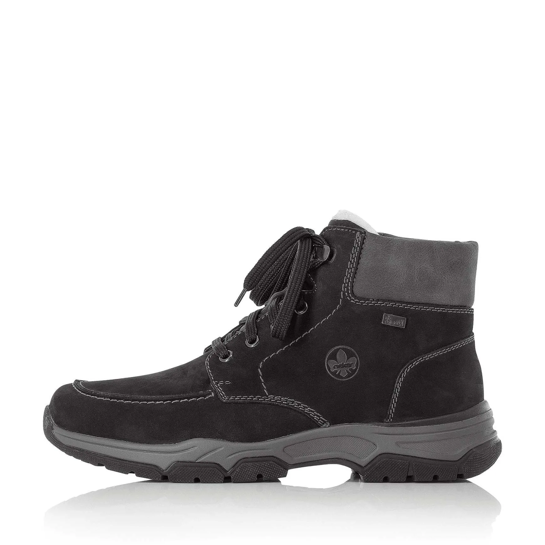 Rieker Men'S Corded Boots Deep Black