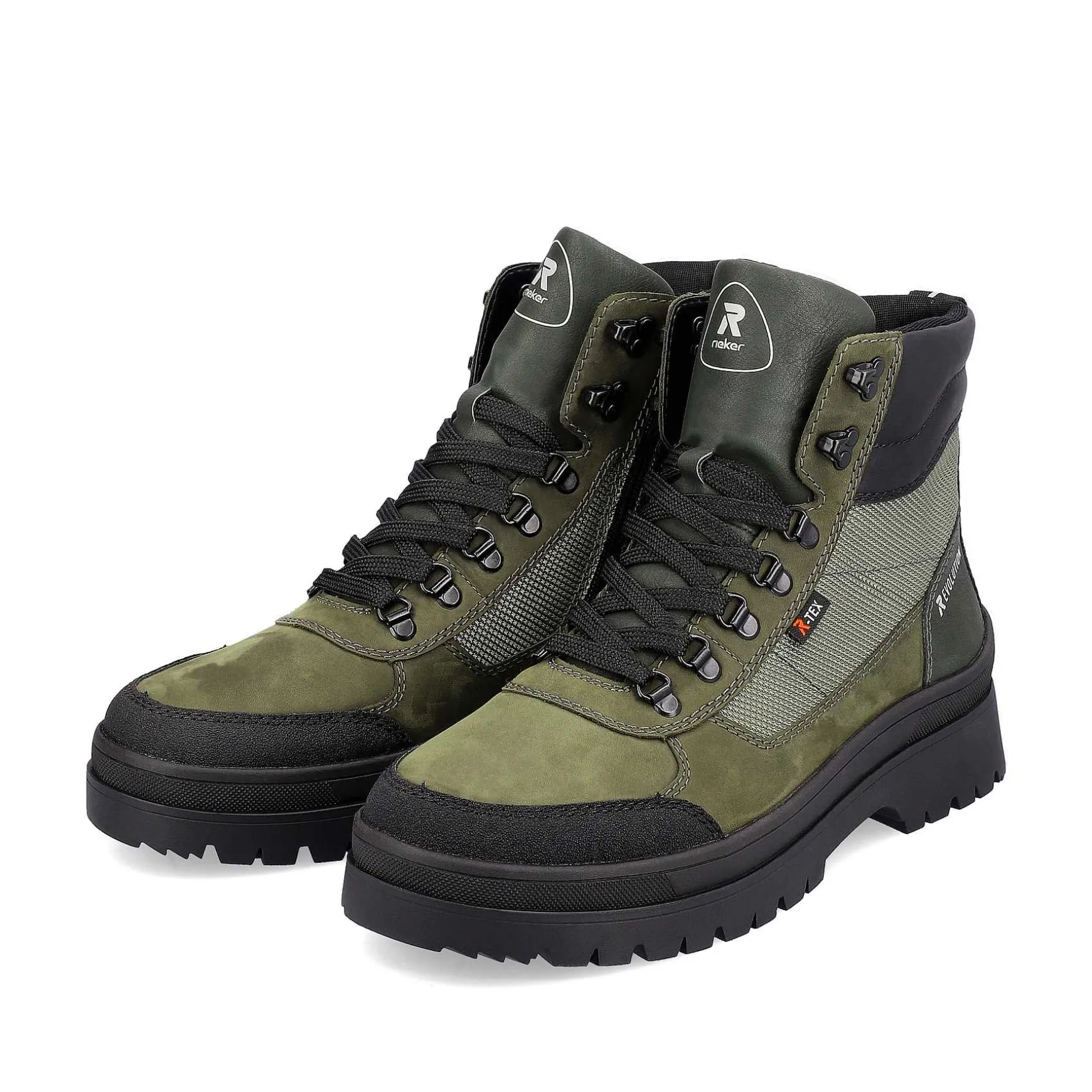 Rieker Men'S Corded Boots Khaki