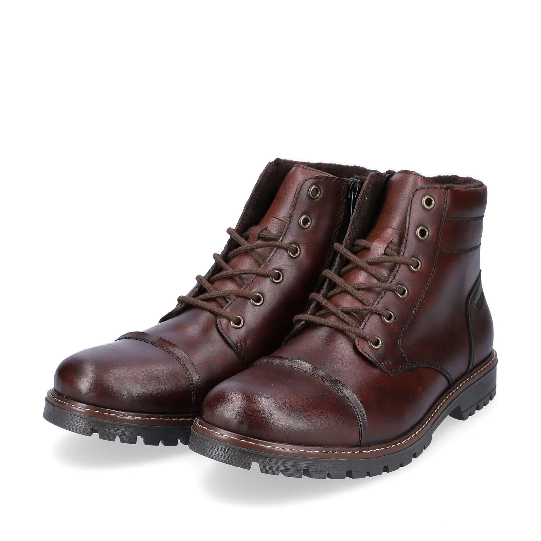 Rieker Men'S Corded Boots, Nut Brown
