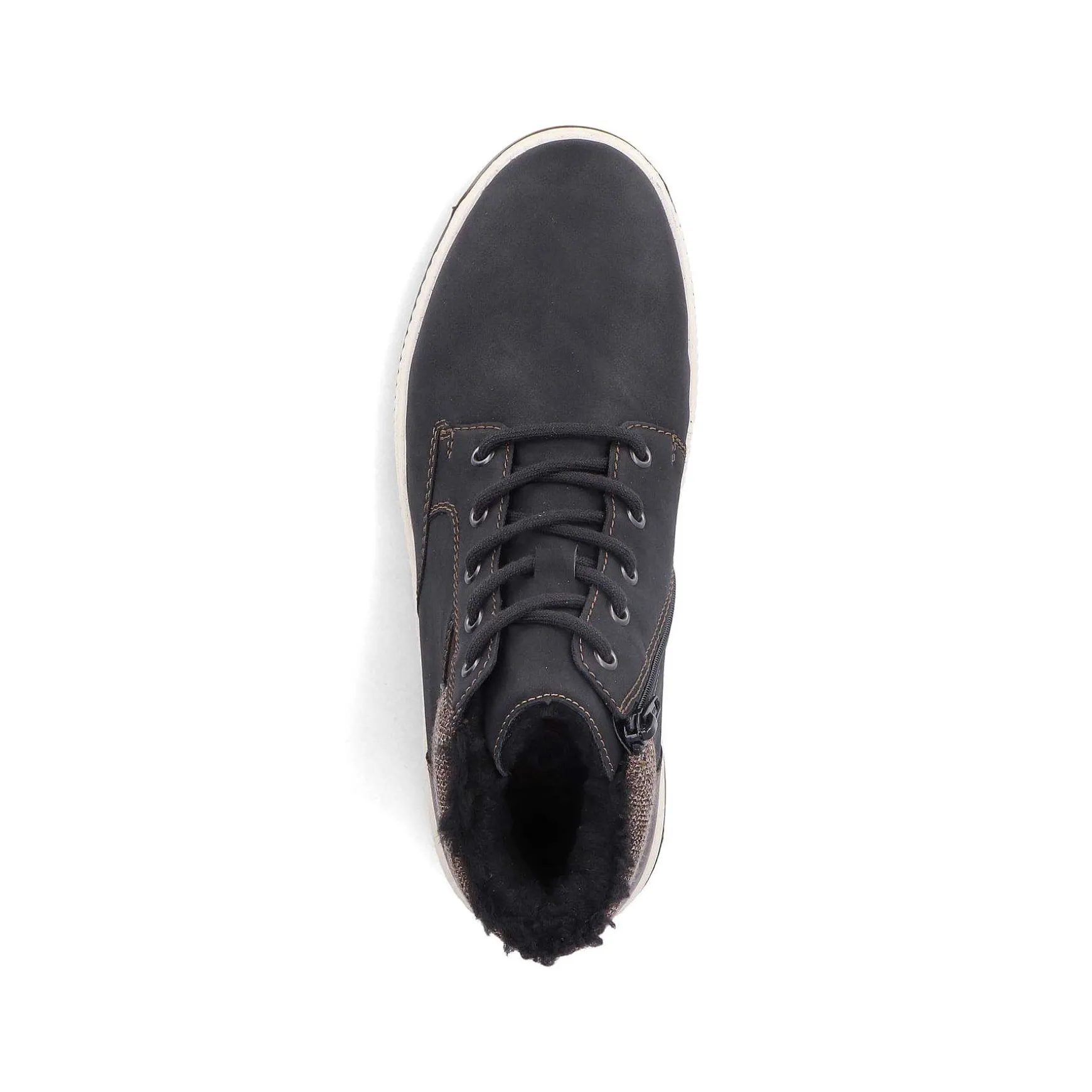 Rieker Men'S Corded Boots Asphalt Black