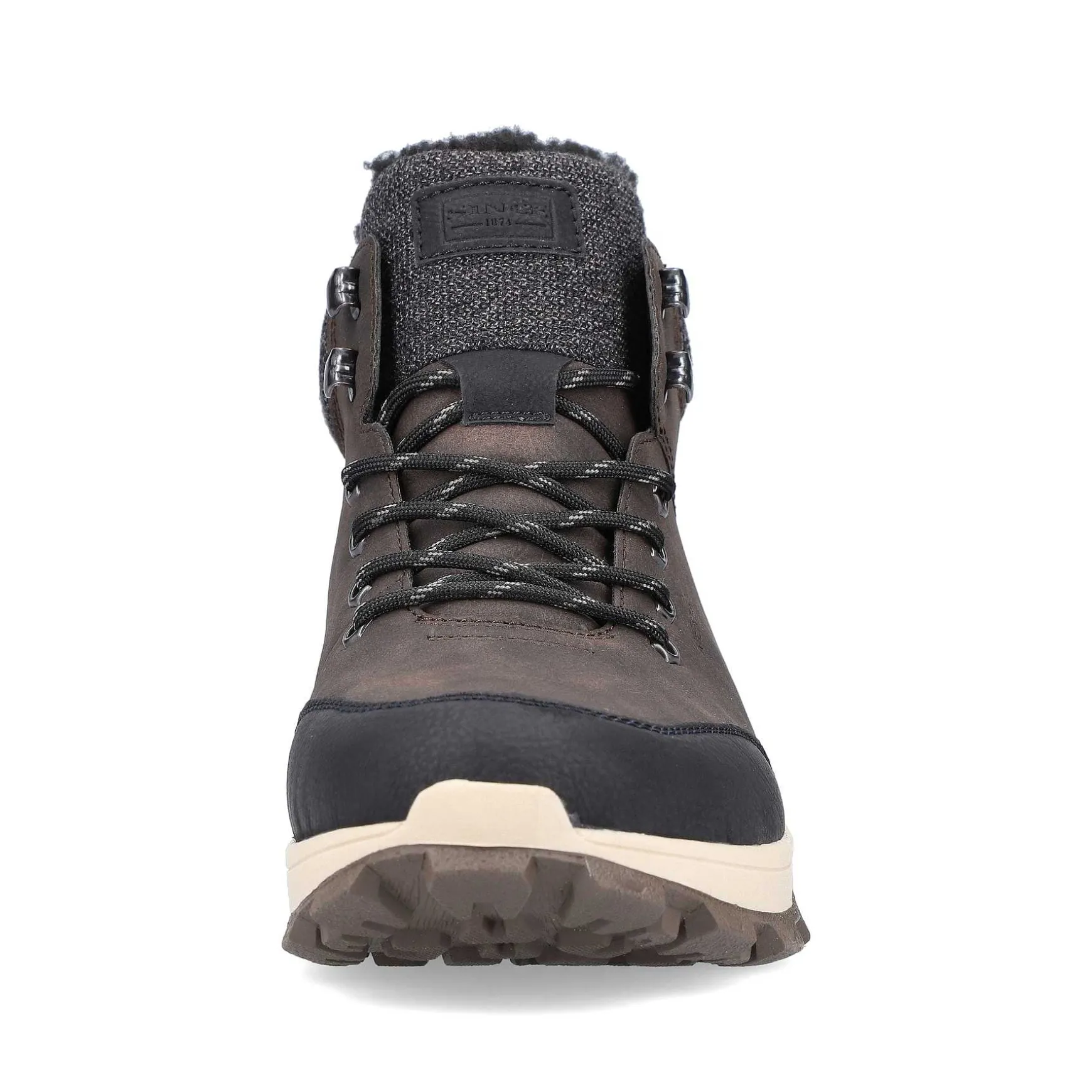 Rieker Men'S Corded Boots Coffee Brown