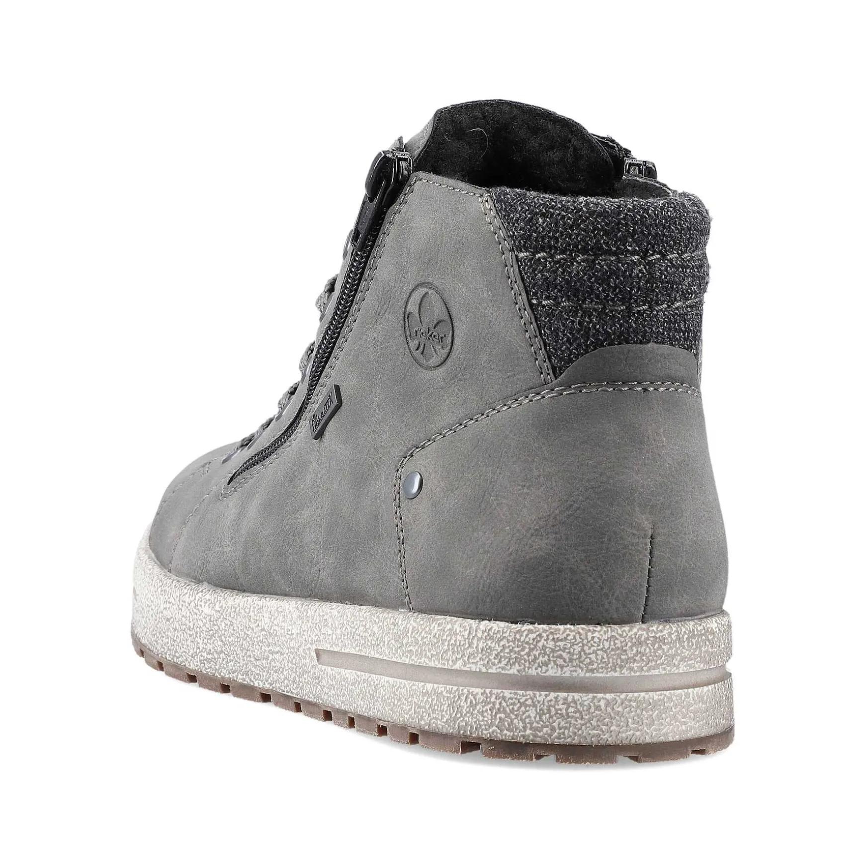 Rieker Men'S Corded Boots Moon Grey