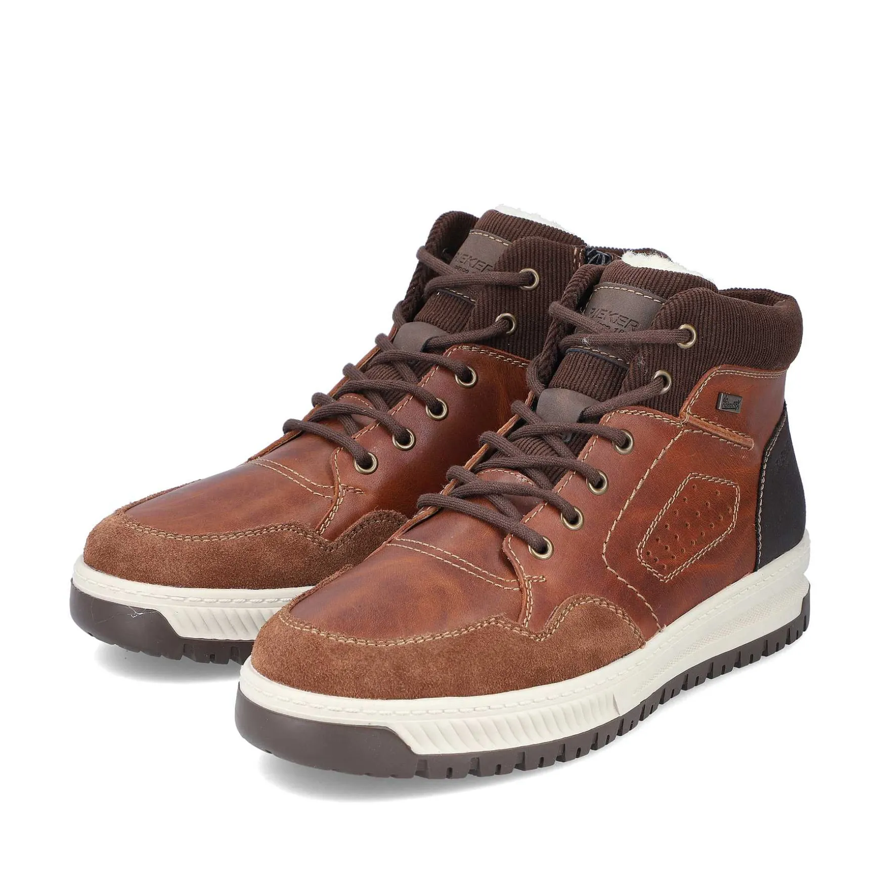 Rieker Men'S Corded Boots Fox Brown