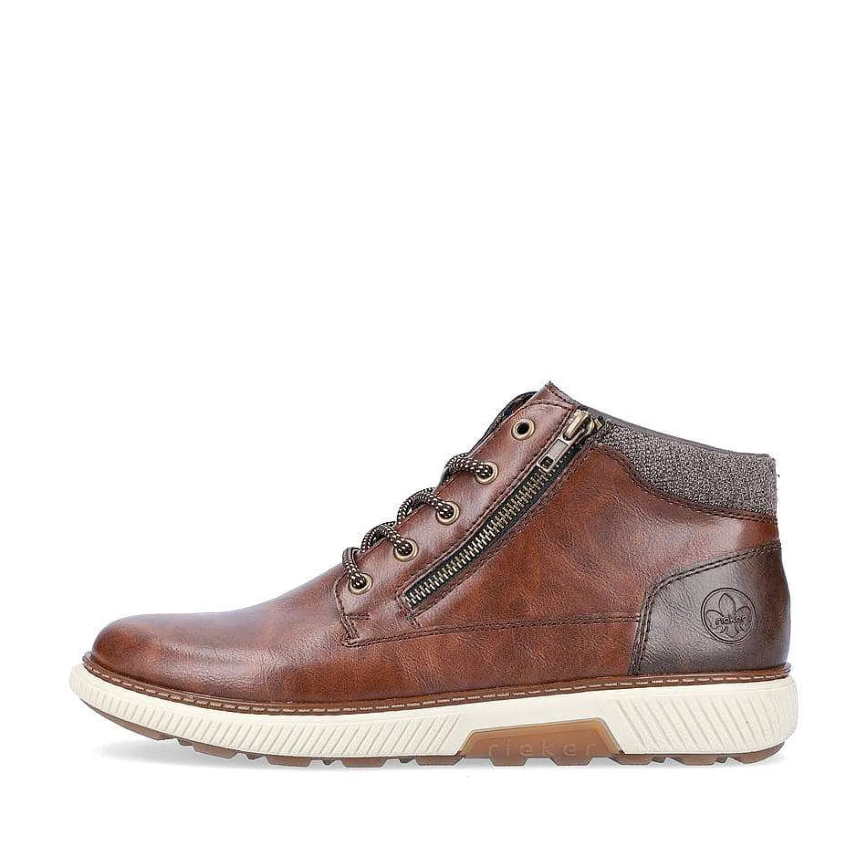 Rieker Men'S Corded Boots Coffee Brown