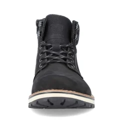 Rieker Men'S Corded Boots Deep Black