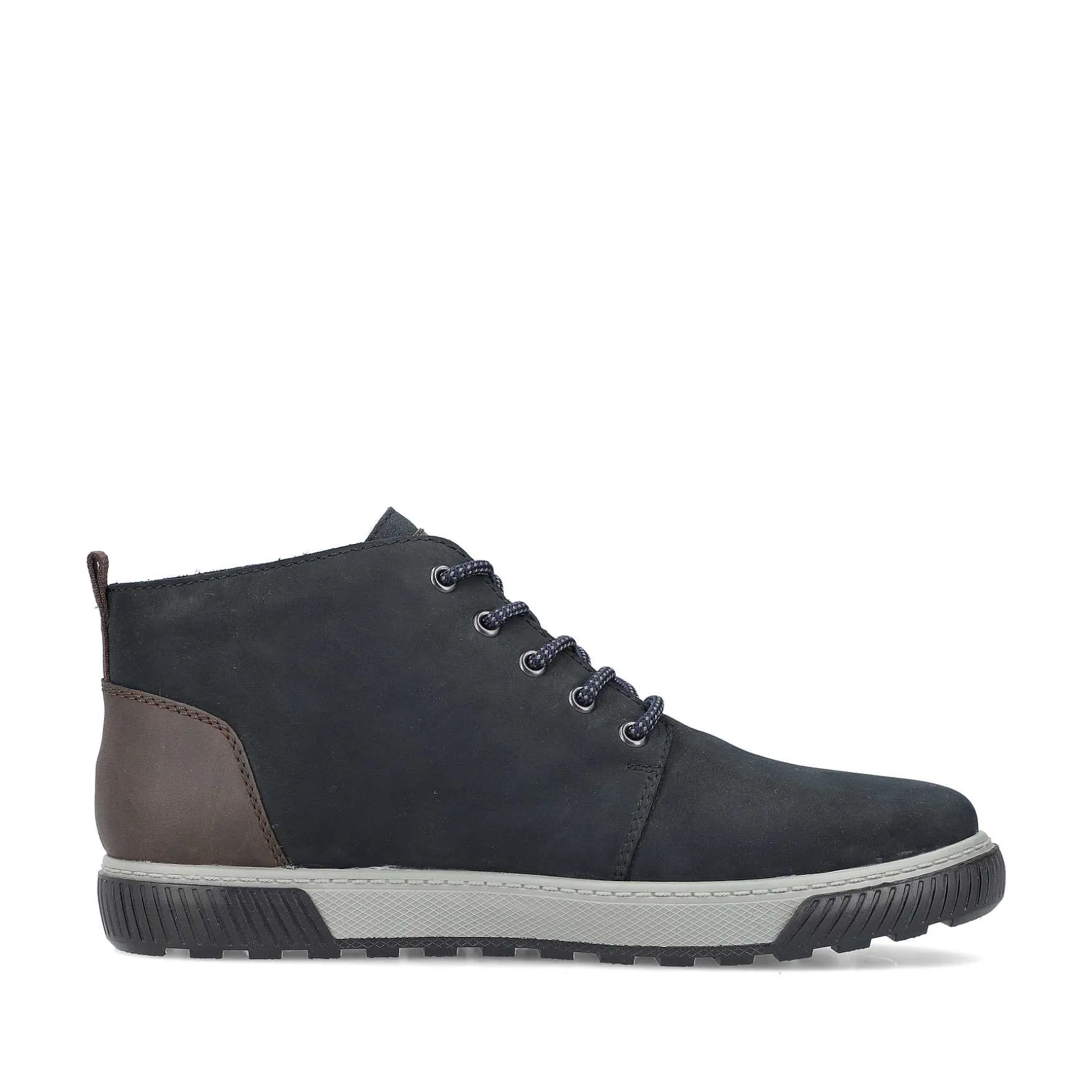 Rieker Men'S Corded Boots Dark Blue-Gray