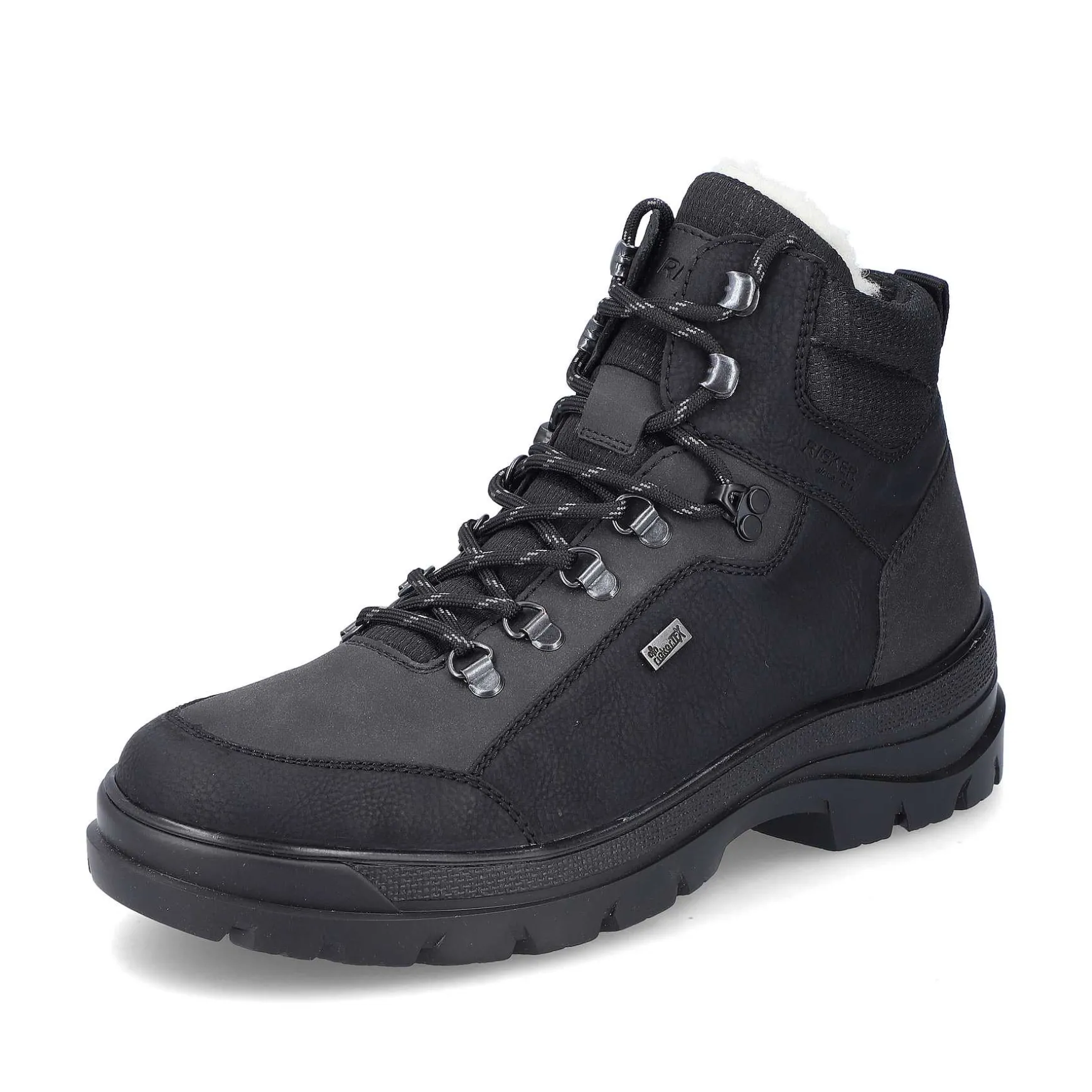 Rieker Men'S Corded Boots Asphalt Black