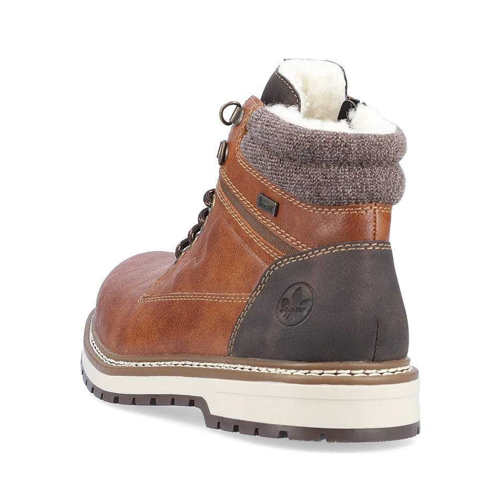 Rieker Men'S Corded Boots Chestnut Brown