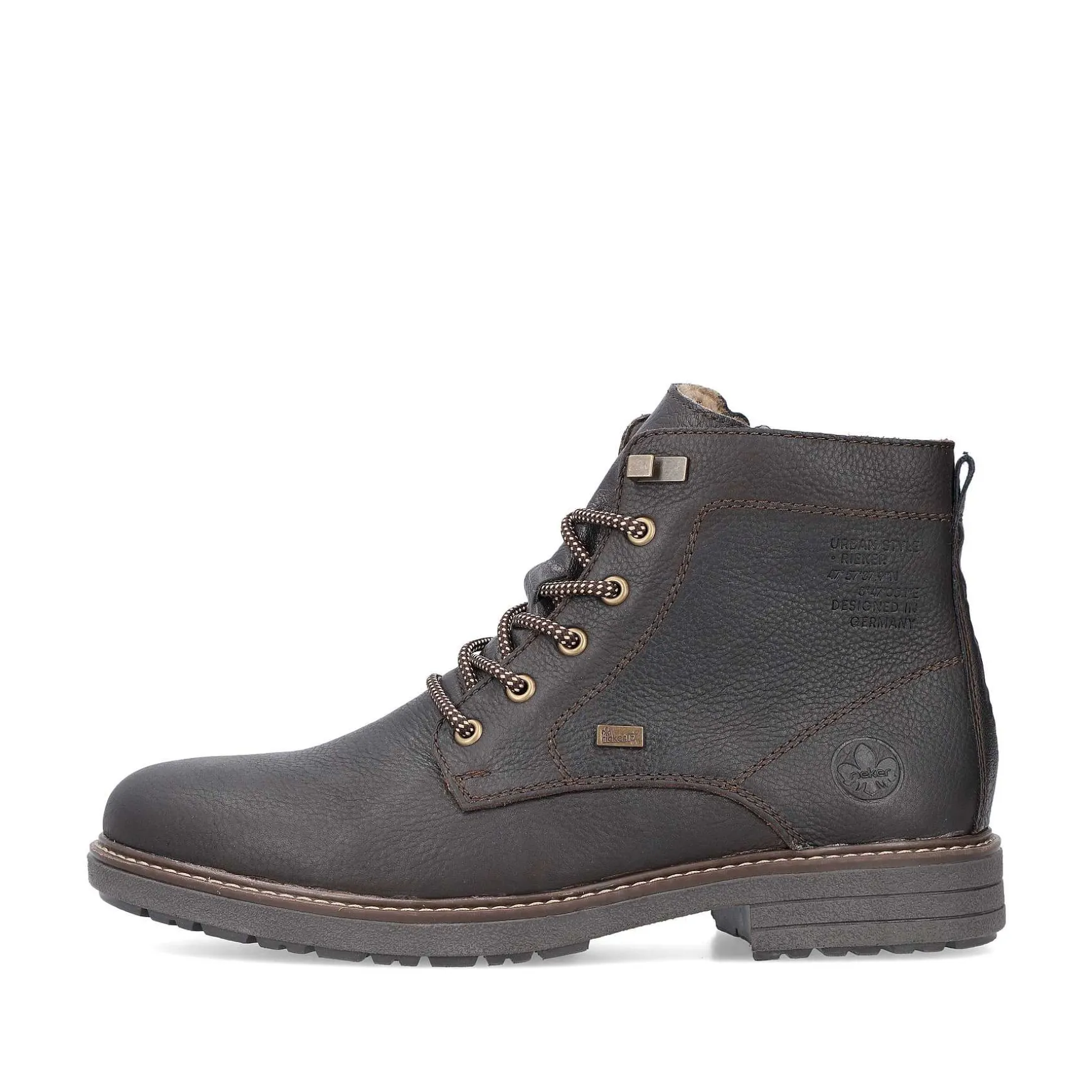 Rieker Men'S Corded Boots Coffee Brown